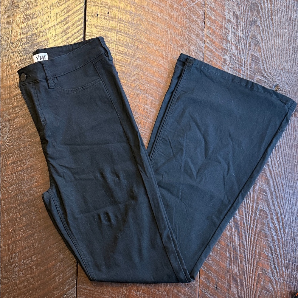 YMI Black Flare Pants XL High Rise Stretch Bootcut